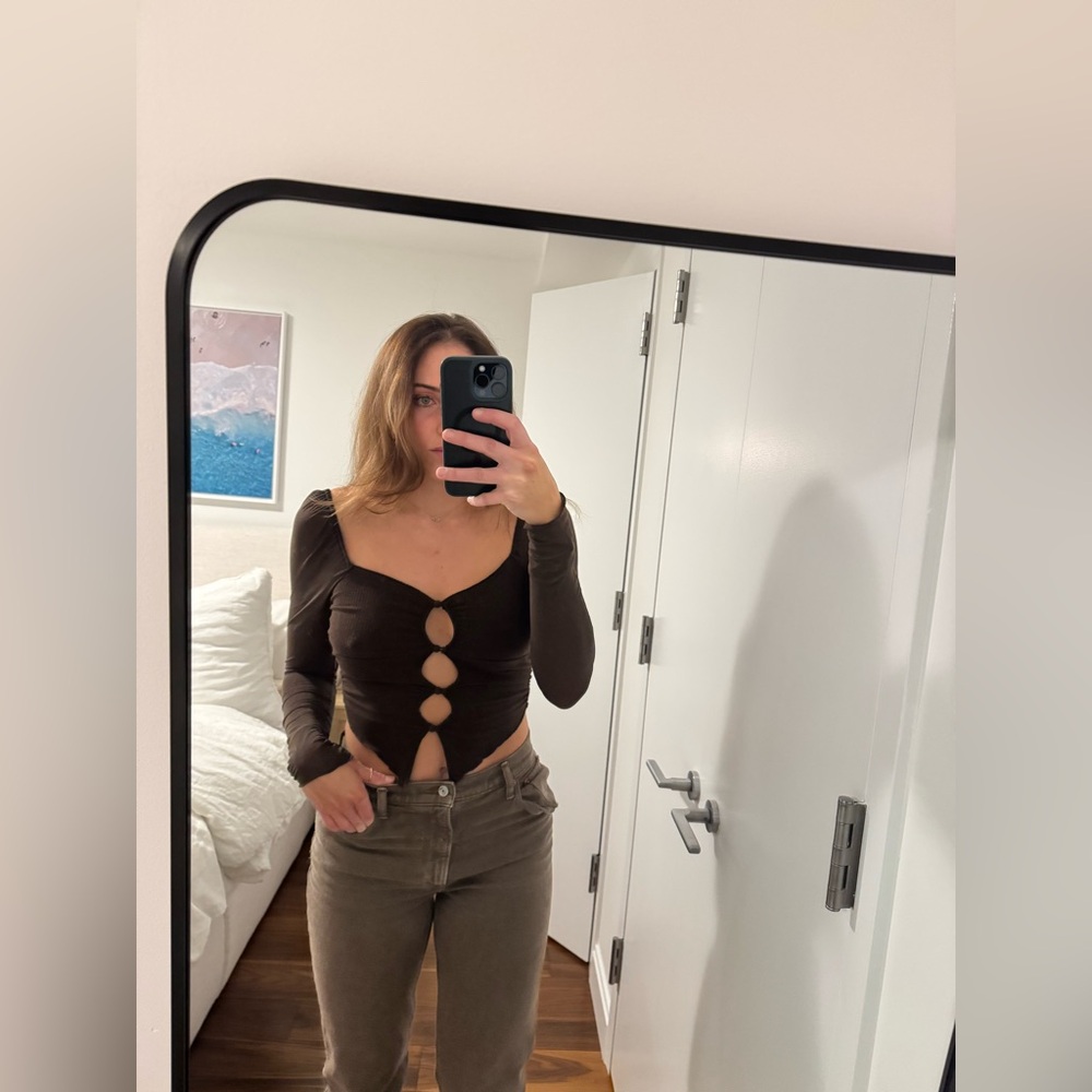 Urban Outfitters Sheer Going out Top